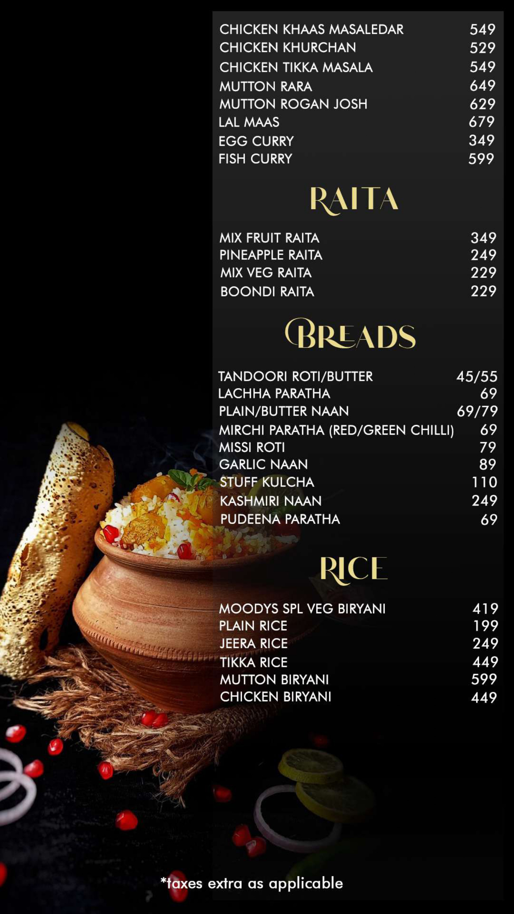 View Full Menu | Moodys